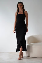 Damaris Textured Midi  | Black - Oh Hello Clothing