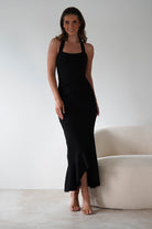 Damaris Textured Midi  | Black - Oh Hello Clothing