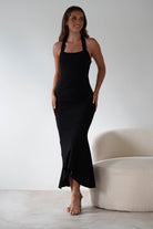 Damaris Textured Midi  | Black - Oh Hello Clothing