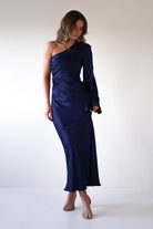 Sylvana Silky Maxi  | Navy - Oh Hello Clothing