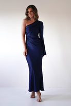 Sylvana Silky Maxi  | Navy - Oh Hello Clothing