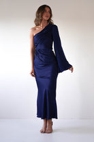 Sylvana Silky Maxi  | Navy - Oh Hello Clothing