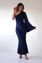 Sylvana Silky Maxi  | Navy - Oh Hello Clothing