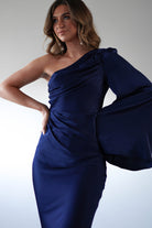 Sylvana Silky Maxi  | Navy - Oh Hello Clothing