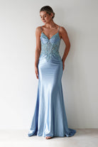 Cinderella On Sale Eternity Glitter Bodycon Gown | Dusty Blue