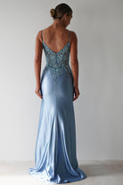 Cinderella On Sale Eternity Glitter Bodycon Gown | Dusty Blue