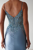 Cinderella On Sale Eternity Glitter Bodycon Gown | Dusty Blue