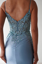 Cinderella On Sale Eternity Glitter Bodycon Gown | Dusty Blue