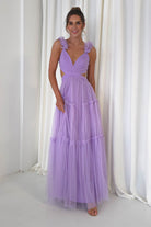 F&P On Sale Galiena Ruffle Tulle Maxi Dress | Lilac