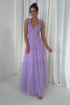 F&P On Sale Galiena Ruffle Tulle Maxi Dress | Lilac