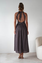 KAARLO Dresses 1*DONE - KAARLO - ST5286J08- BROWN POLKA DOT DRESS.