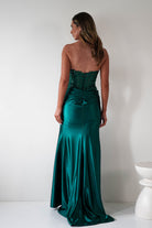 Dallas Luxe Embellished Gown | Emerald Green - Oh Hello Clothing
