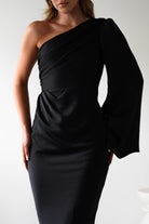 Elegance Silky Maxi  | Black - Oh Hello Clothing