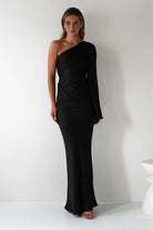 Elegance Silky Maxi  | Black - Oh Hello Clothing