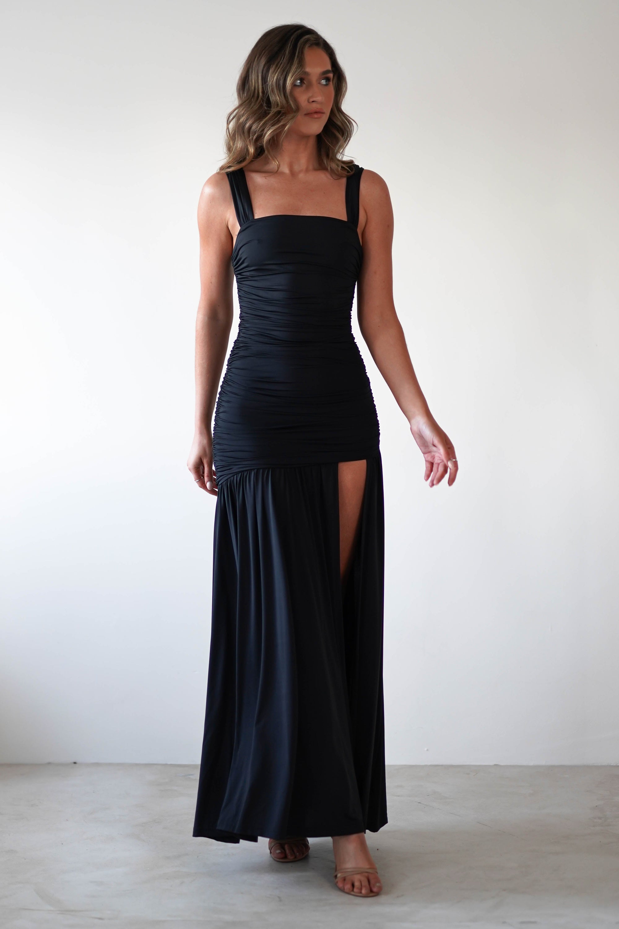 Milla Jersey Bodycon Maxi Dress | Black - Oh Hello Clothing