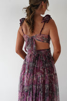 MANIJU Dresses 1*DONE -MANIJU-MM24525-BURGUNDY TULLE DRESS