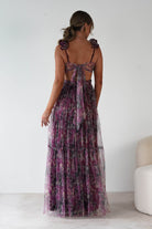 MANIJU Dresses 1*DONE -MANIJU-MM24525-BURGUNDY TULLE DRESS