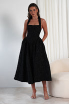 Margot Textured Midaxi  | Black - Oh Hello Clothing