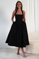 Margot Textured Midaxi  | Black - Oh Hello Clothing