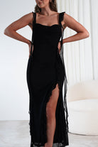 Mhissa Ruffle Maxi  | Black - Oh Hello Clothing