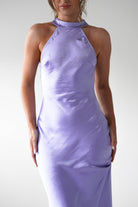 Natalia Soft Satin Maxi  | Lavendar - Oh Hello Clothing