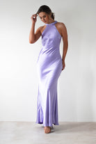 Natalia Soft Satin Maxi  | Lavendar - Oh Hello Clothing