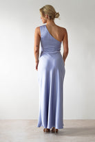 Meera Soft Matte Satin Midaxi  | Periwinkle Blue - Oh Hello Clothing