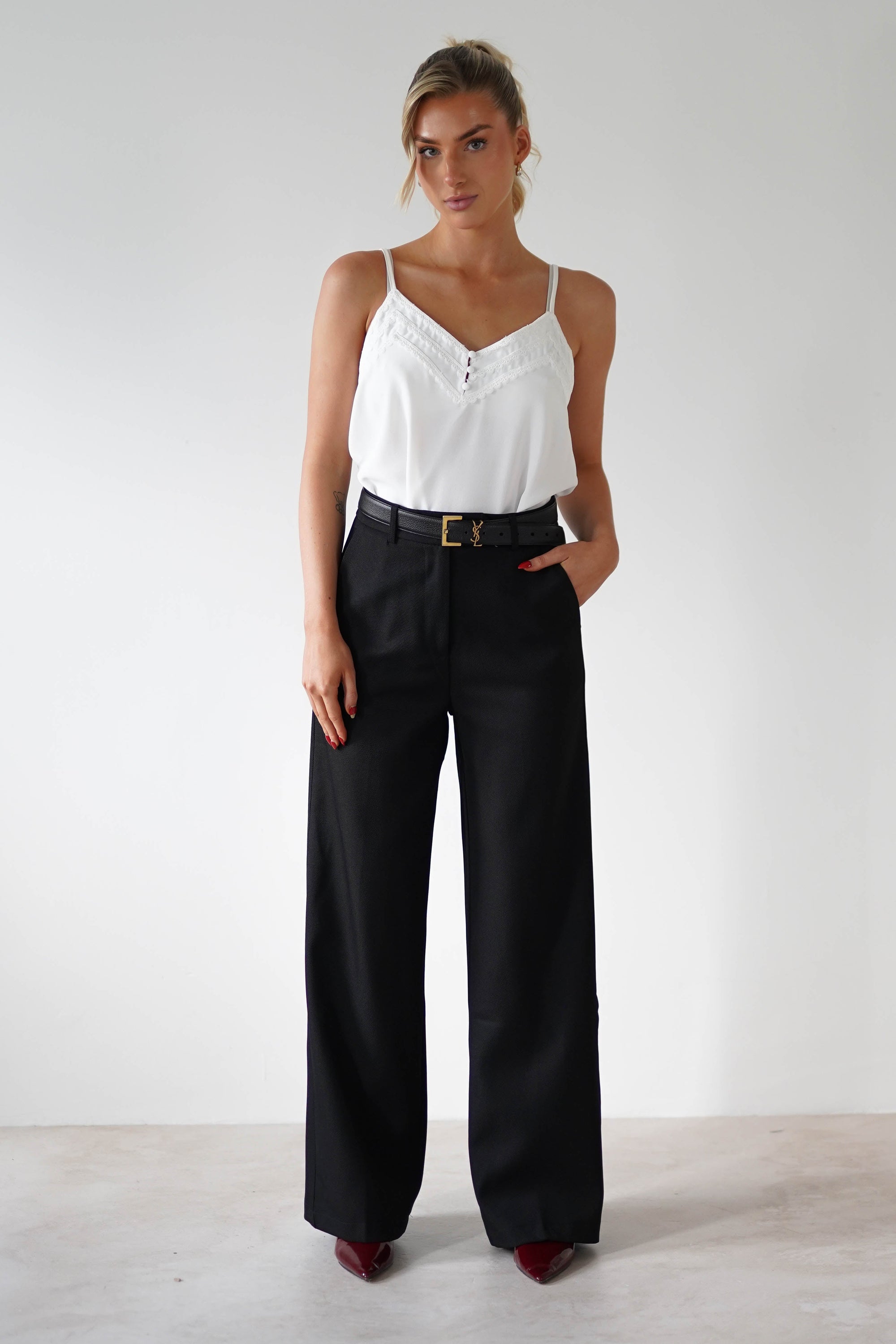 Carey Tailored Pants | Black | Oh Hello Clothing | S (8)
