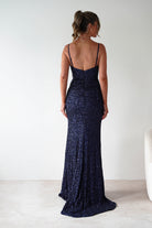 PINK BOOM Dresses 1*DONE -PBLOOM-F86031-NAVY SEQUIN GOWN (Copy)