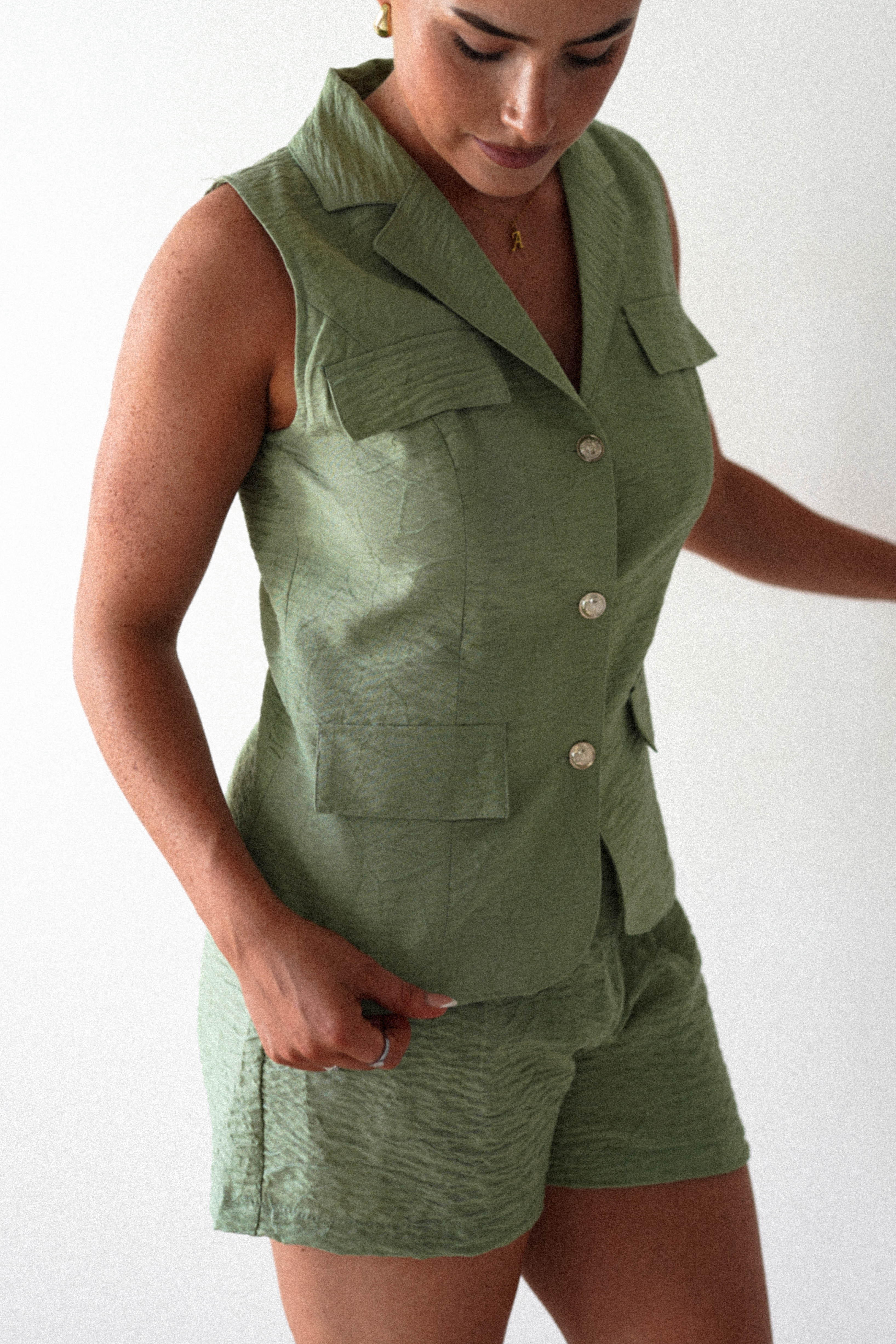 lonka shorts 1 *DONE S5Y10156 OLIVE SET