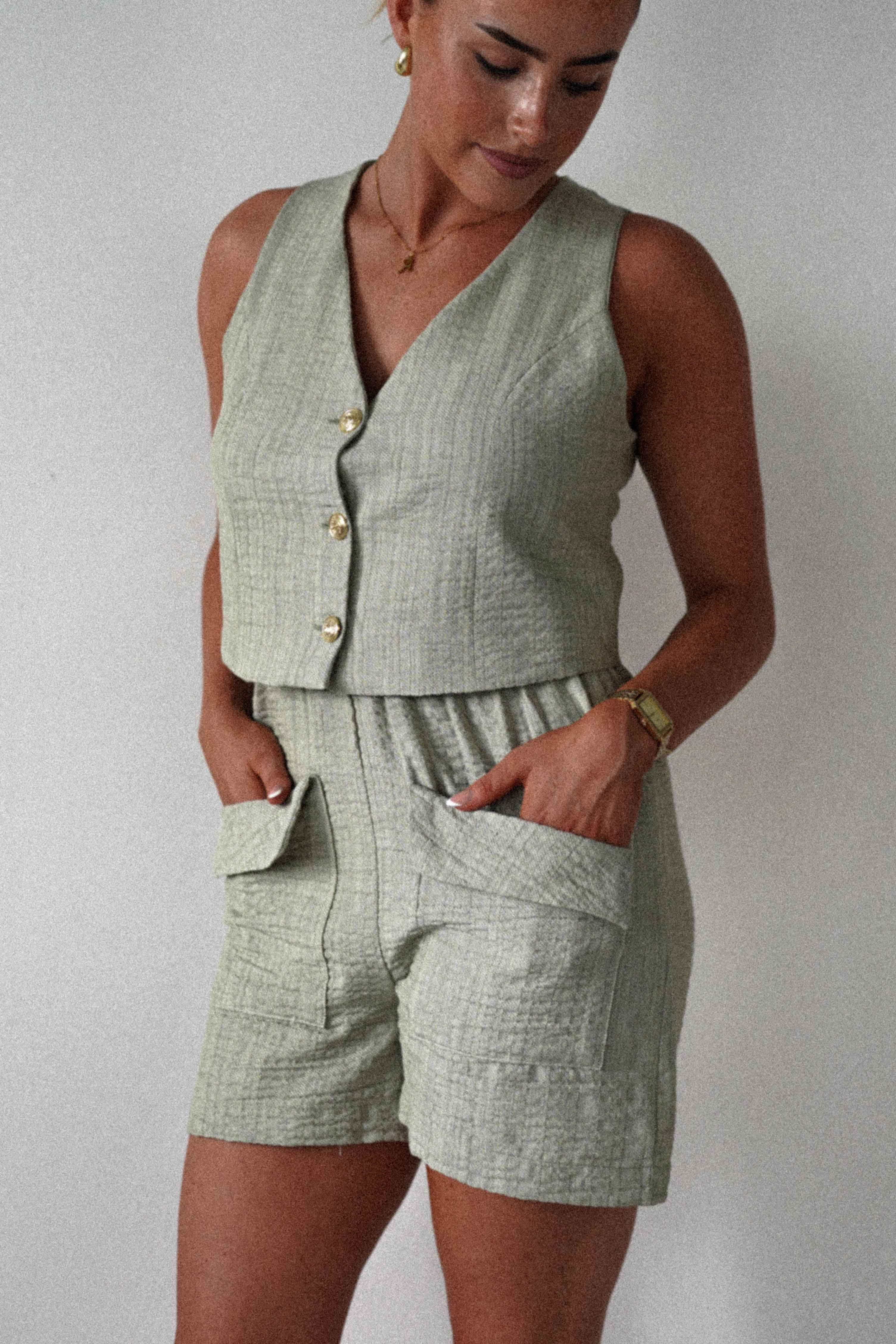 lonka shorts 1 *DONE S5Y10157 SAGE SET