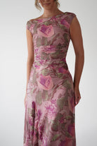 sasha Dresses 1*DONE-SASHA-64586D08-BLUSH FLORAL MAXI DRESS