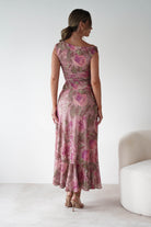 sasha Dresses 1*DONE-SASHA-64586D08-BLUSH FLORAL MAXI DRESS