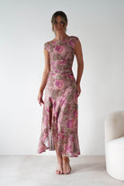 sasha Dresses 1*DONE-SASHA-64586D08-BLUSH FLORAL MAXI DRESS