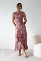 sasha Dresses 1*DONE-SASHA-64586D08-BLUSH FLORAL MAXI DRESS