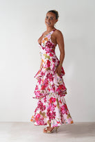 SASHA Dresses 1* DONE SR0245BB38 PINK MAXI LIKE KARLIE - COTTON