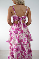Emory Ruffle Flower Print Midaxi | Pink Print - Oh Hello Clothing