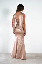 Orellia Satin Strapless Maxi  | Gold - Oh Hello Clothing