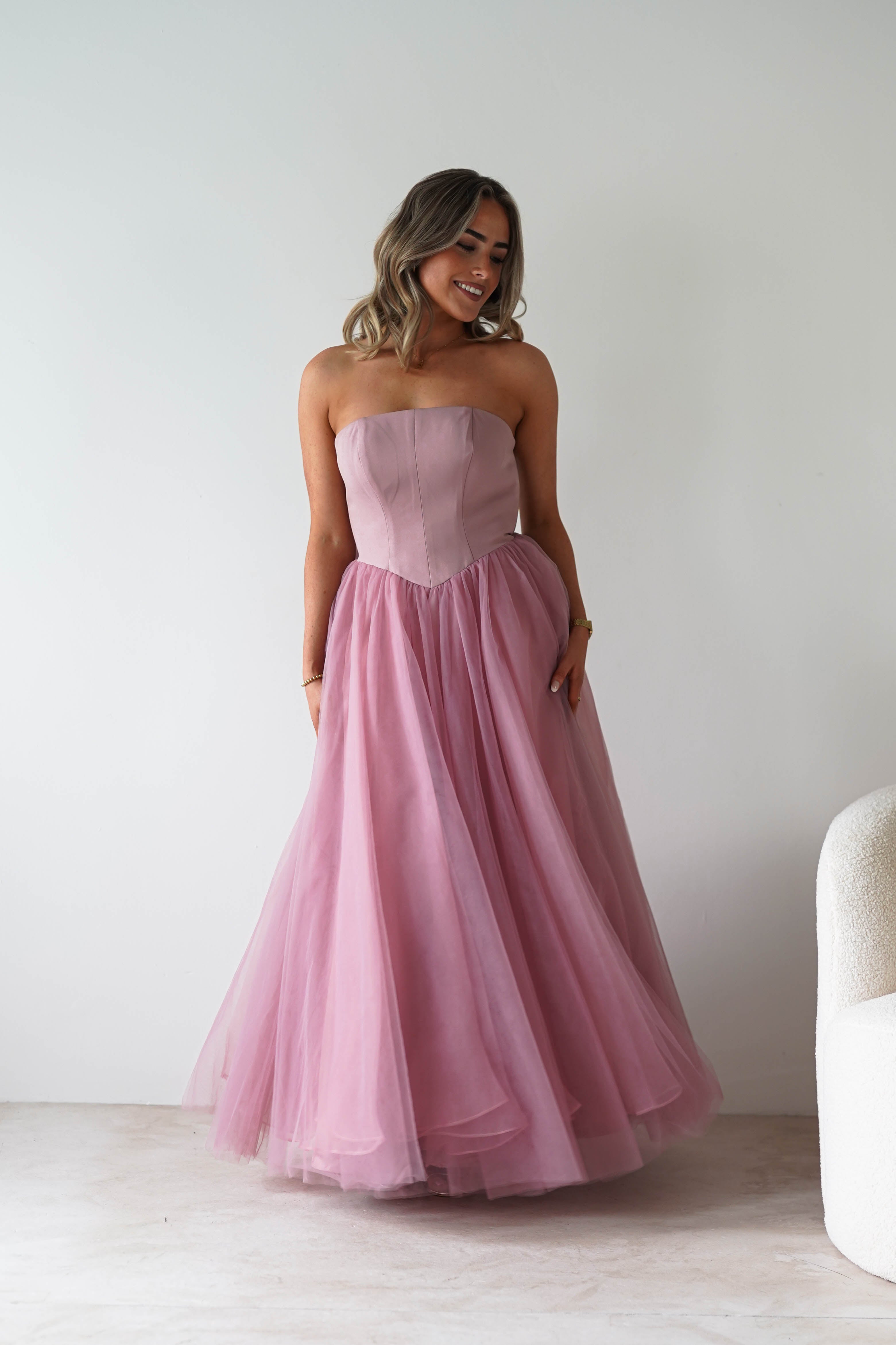 Cinderella Debs & Prom Dresses 1 *DONE T712 PINK BOW GOWN - LAD