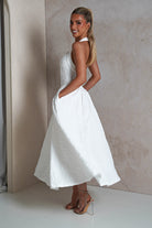 Margot Textured Midaxi  | White - Oh Hello Clothing