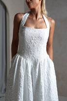 Margot Textured Midaxi  | White - Oh Hello Clothing