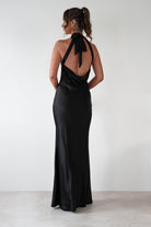 F & P Dresses 1*DONE UN2330 BLACK HALTERNECK