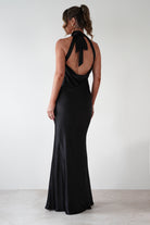 F & P Dresses 1*DONE UN2330 BLACK HALTERNECK