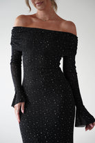 Vera & Lucy Dresses 1*DONE - V&L-23273- SPARKLING RHINESTONE EMBELLISHMENTS LONG DRESS