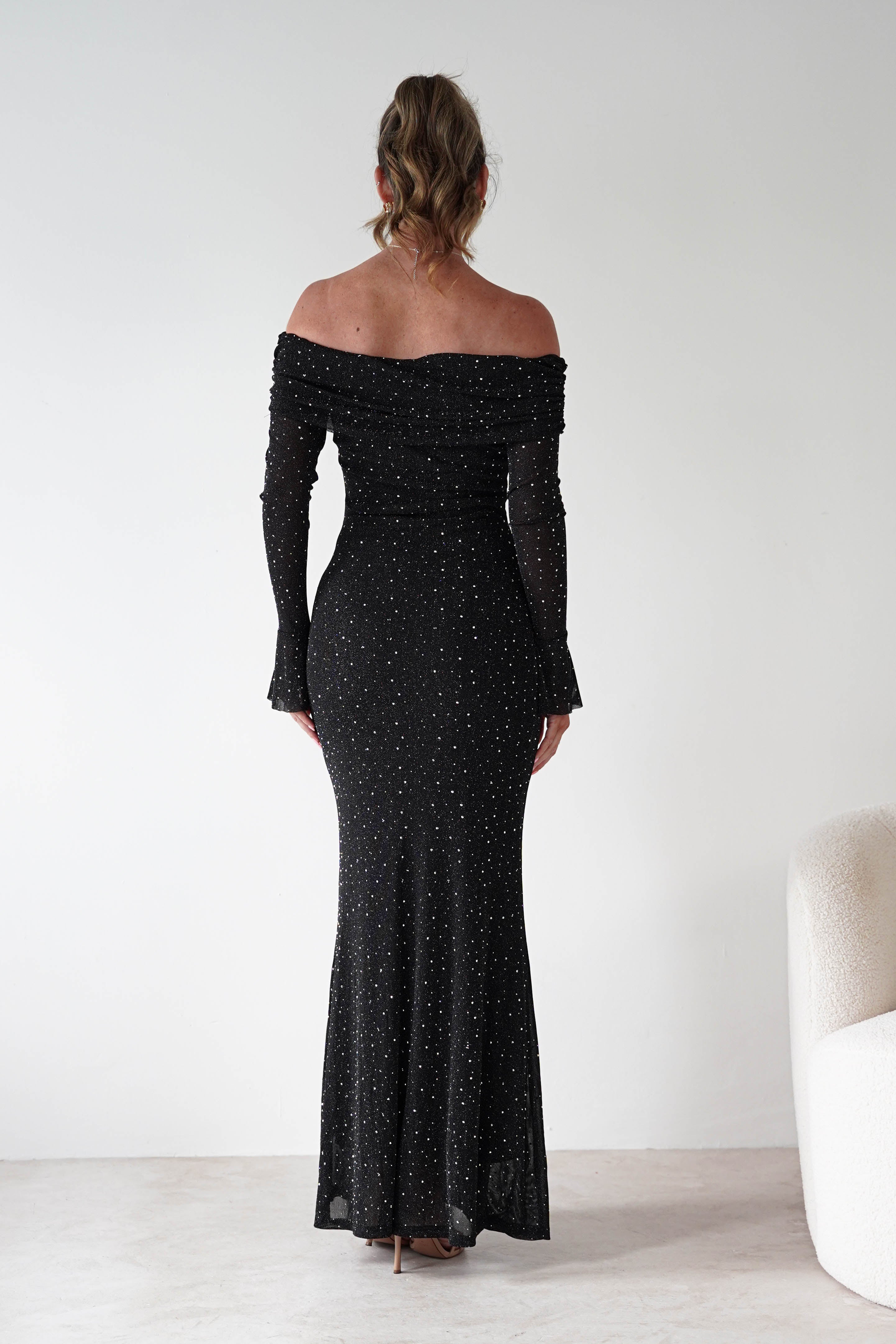 Vera & Lucy Dresses 1*DONE - V&L-23273- SPARKLING RHINESTONE EMBELLISHMENTS LONG DRESS