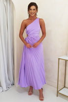 Olsen Pleated Maxi Dress | Lilac | Oh Hello Clothing | XS (6)
