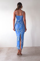 Adora Floral Mesh Maxi  | Blue 