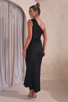Ansel One Shoulder Maxi  | Black - Oh Hello Clothing