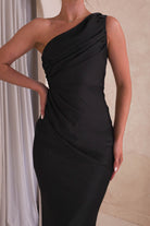 Ansel One Shoulder Maxi  | Black - Oh Hello Clothing