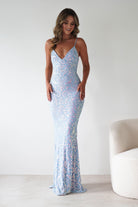 Aster Iridescent Beaded Embellished Gown | Blue | Oh Hello Clothing | S (8)